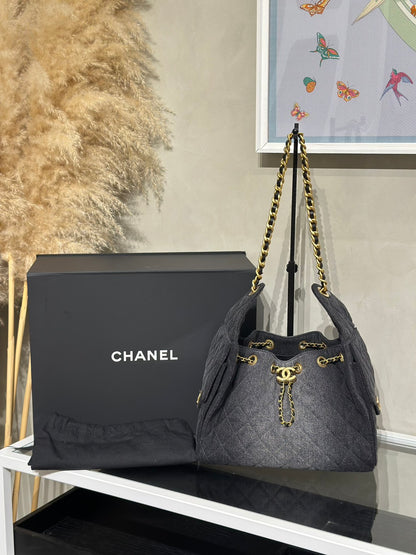 CHANEL 25 Hobo Bag - 小號牛仔漸層黑金