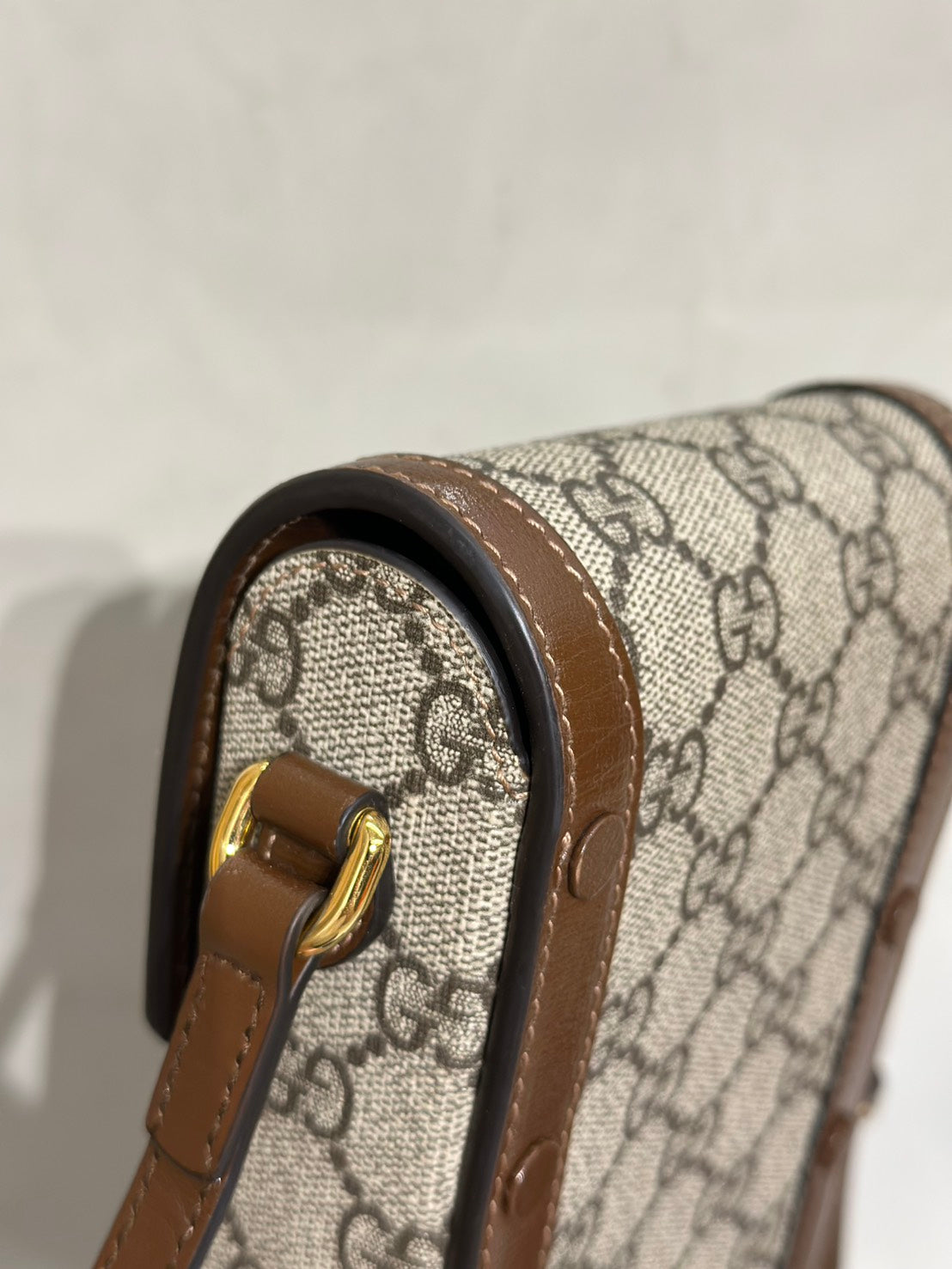 GUCCI Horsebit 1955馬銜手機包 - 棕