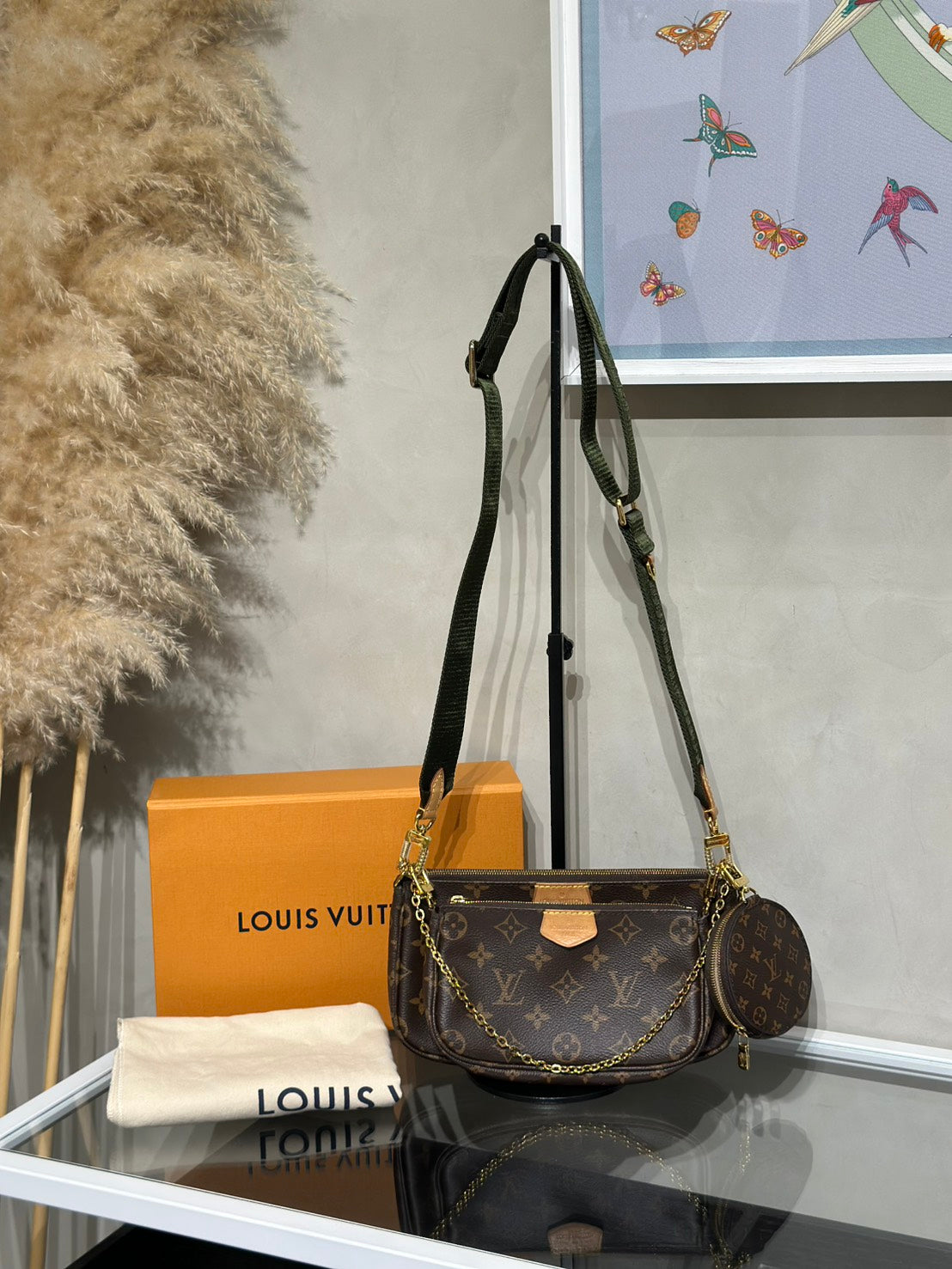 LOUIS VUITTON 五合一麻將包 - 綠