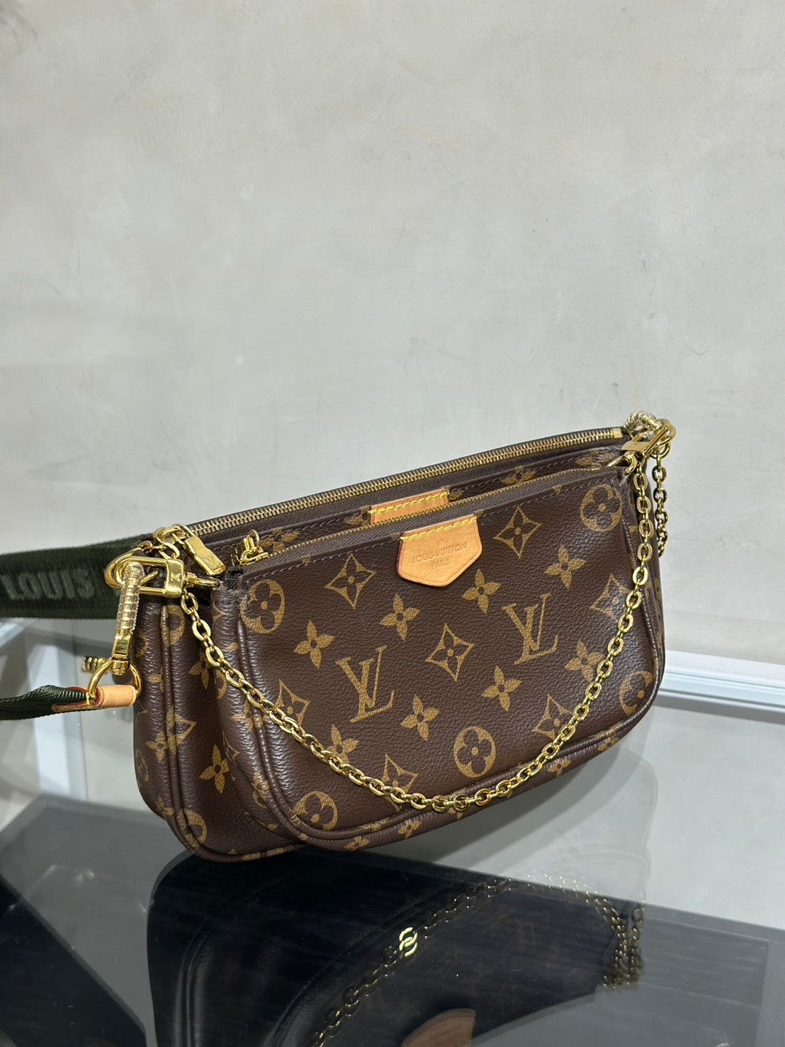 LOUIS VUITTON 五合一麻將包 - 綠