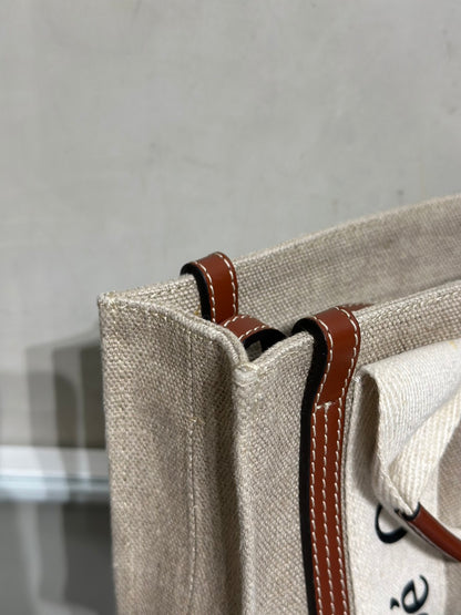 Chloe Woody Mini Tote - 棕