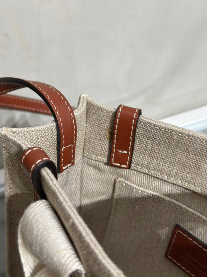 Chloe Woody Mini Tote - 棕