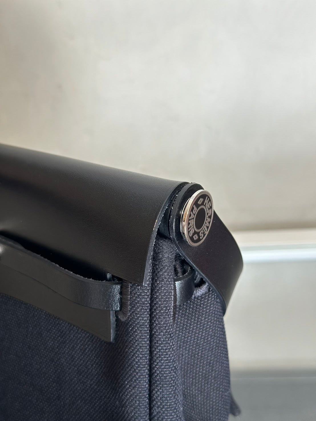 HERMES Herbag Zip 20 - 黑琺瑯銀釦 K