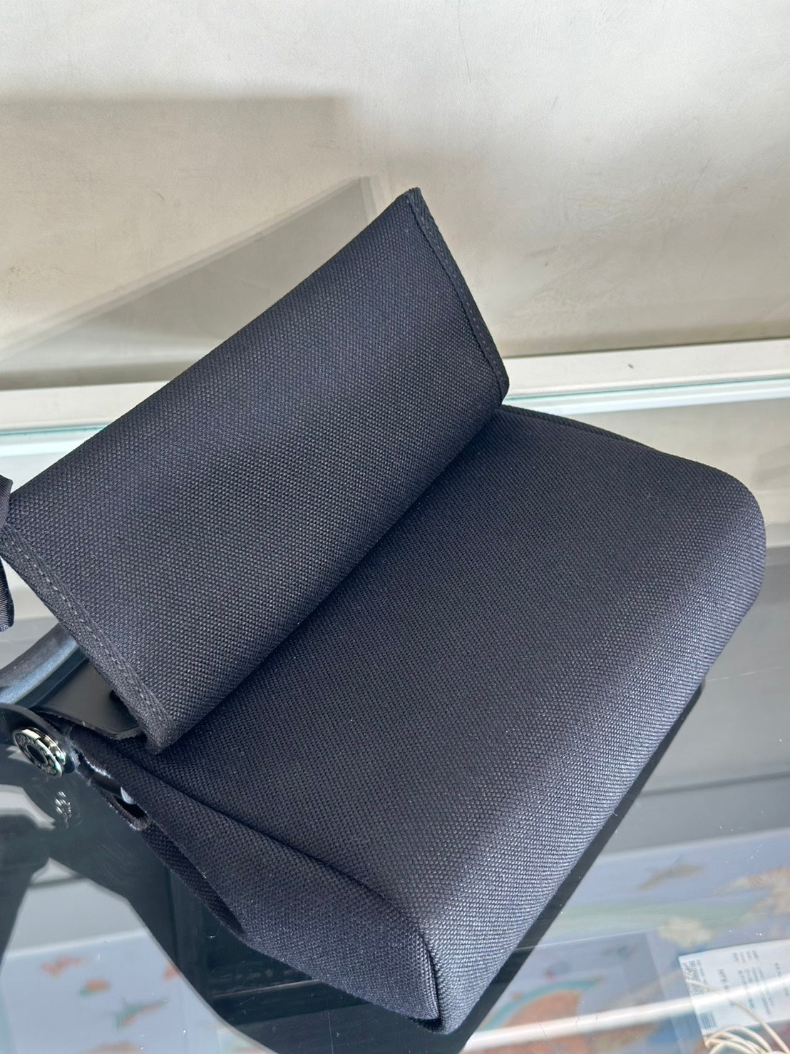 HERMES Herbag Zip 20 - 黑琺瑯銀釦 K