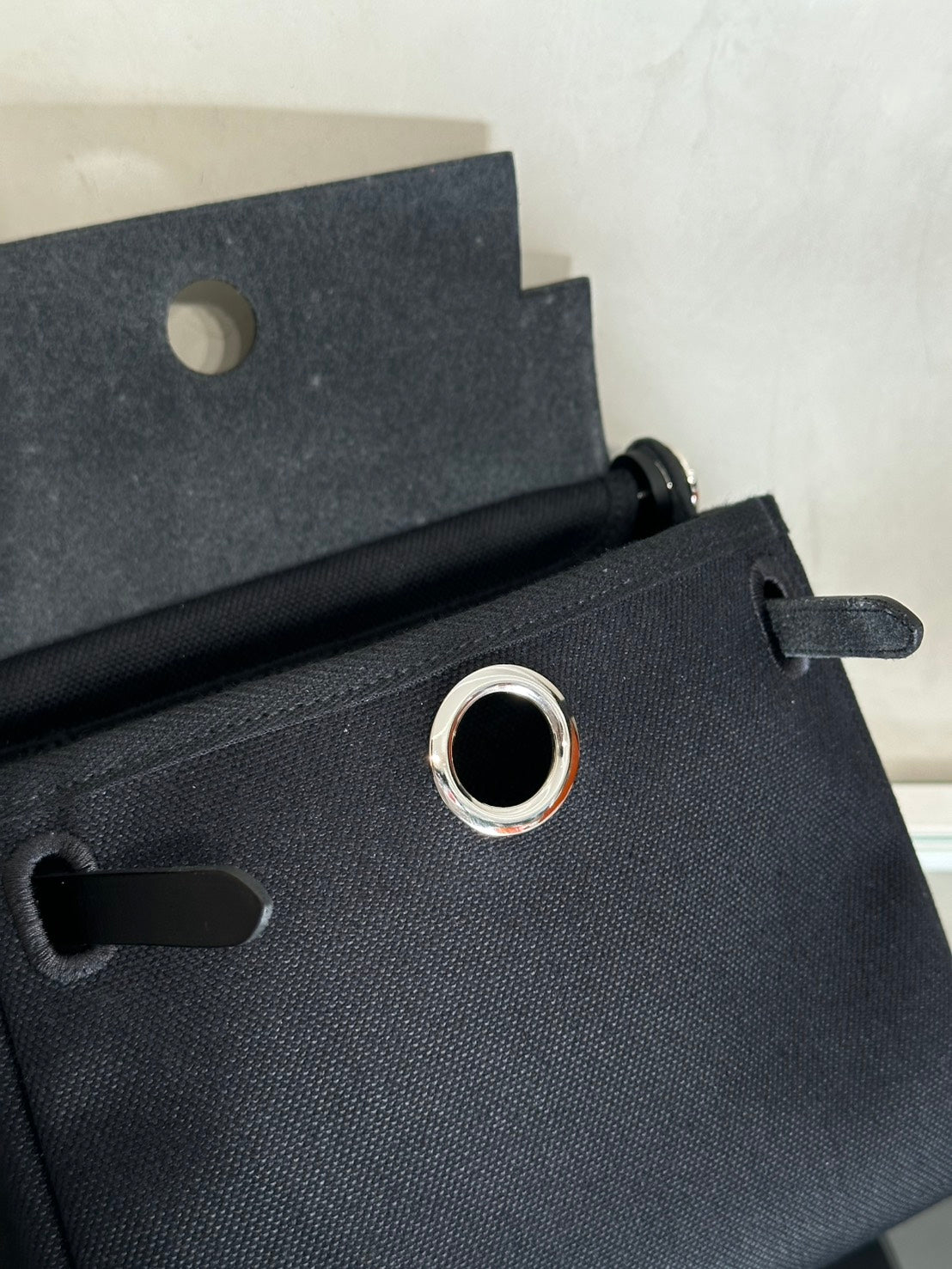 HERMES Herbag Zip 20 - 黑琺瑯銀釦 K
