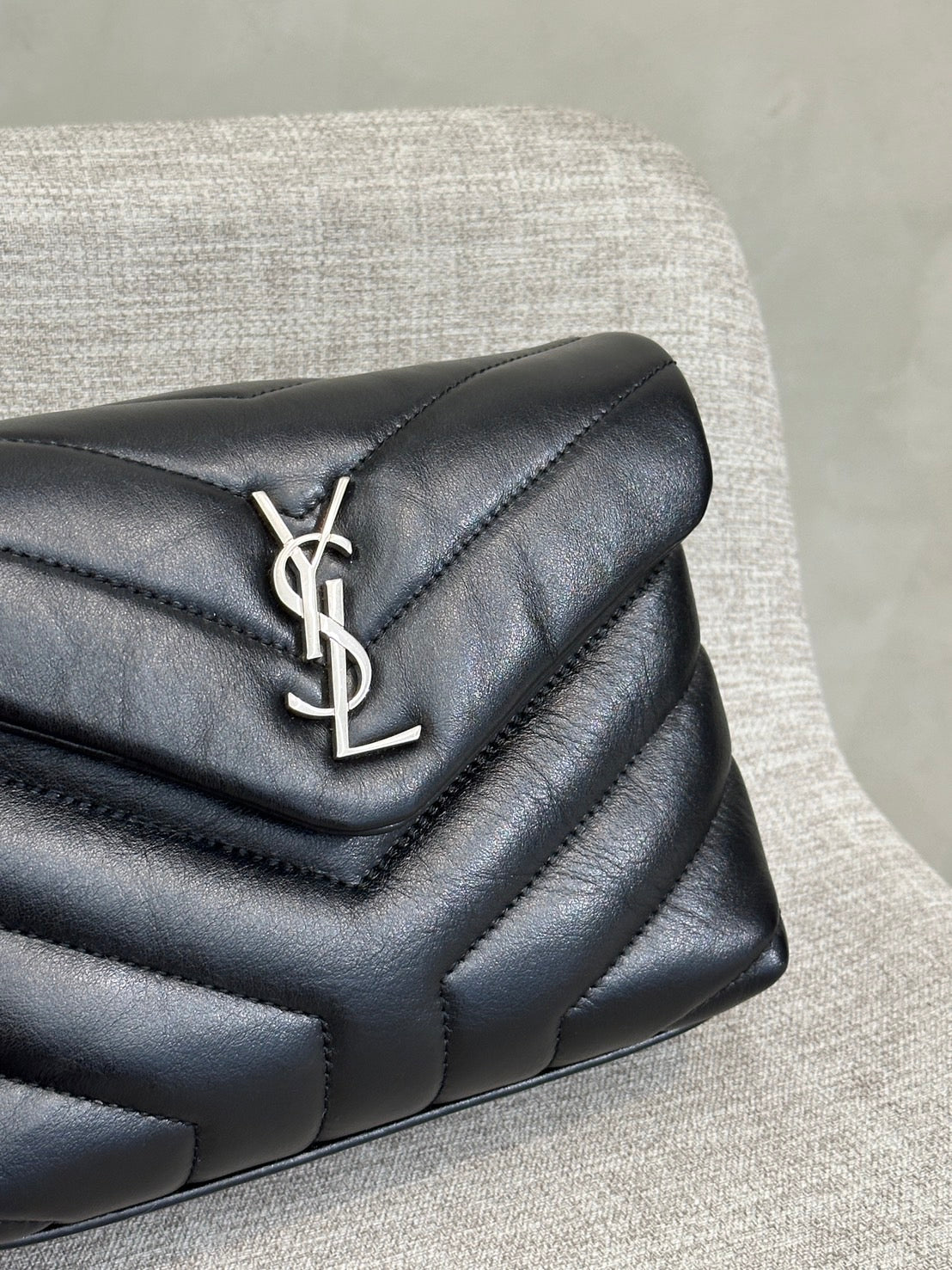 YSL Loulou toy bag - 黑銀