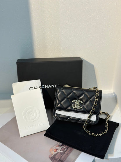 CHANEL Trendy cc mini小方塊 - 黑金31開