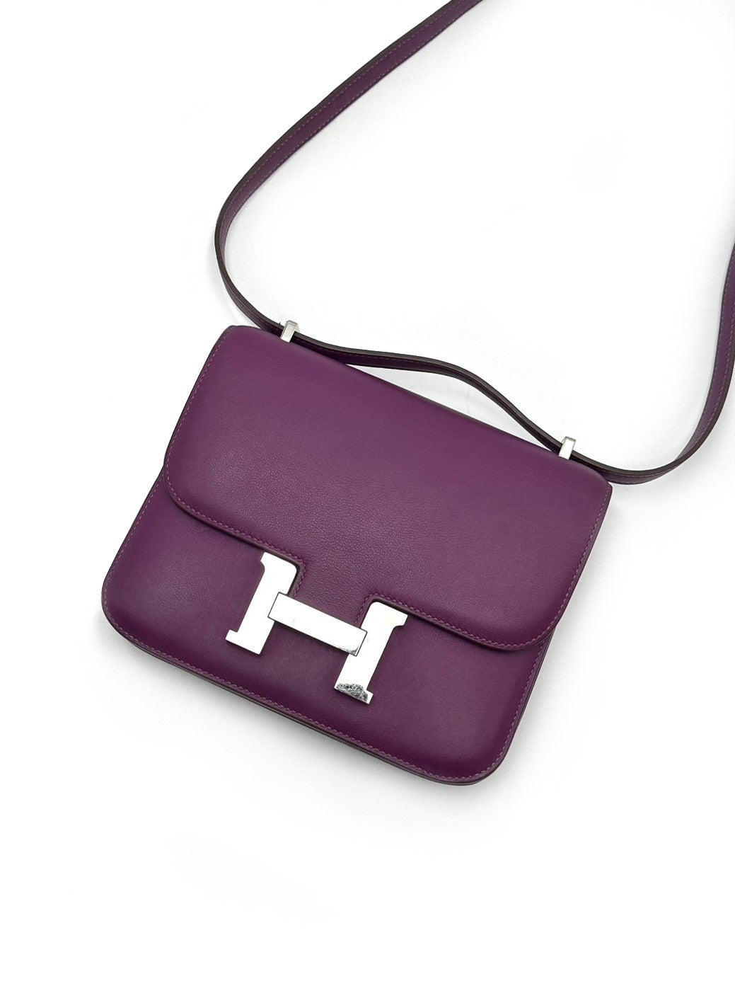 HERMES Mini constance 19 - 海葵紫 🅁