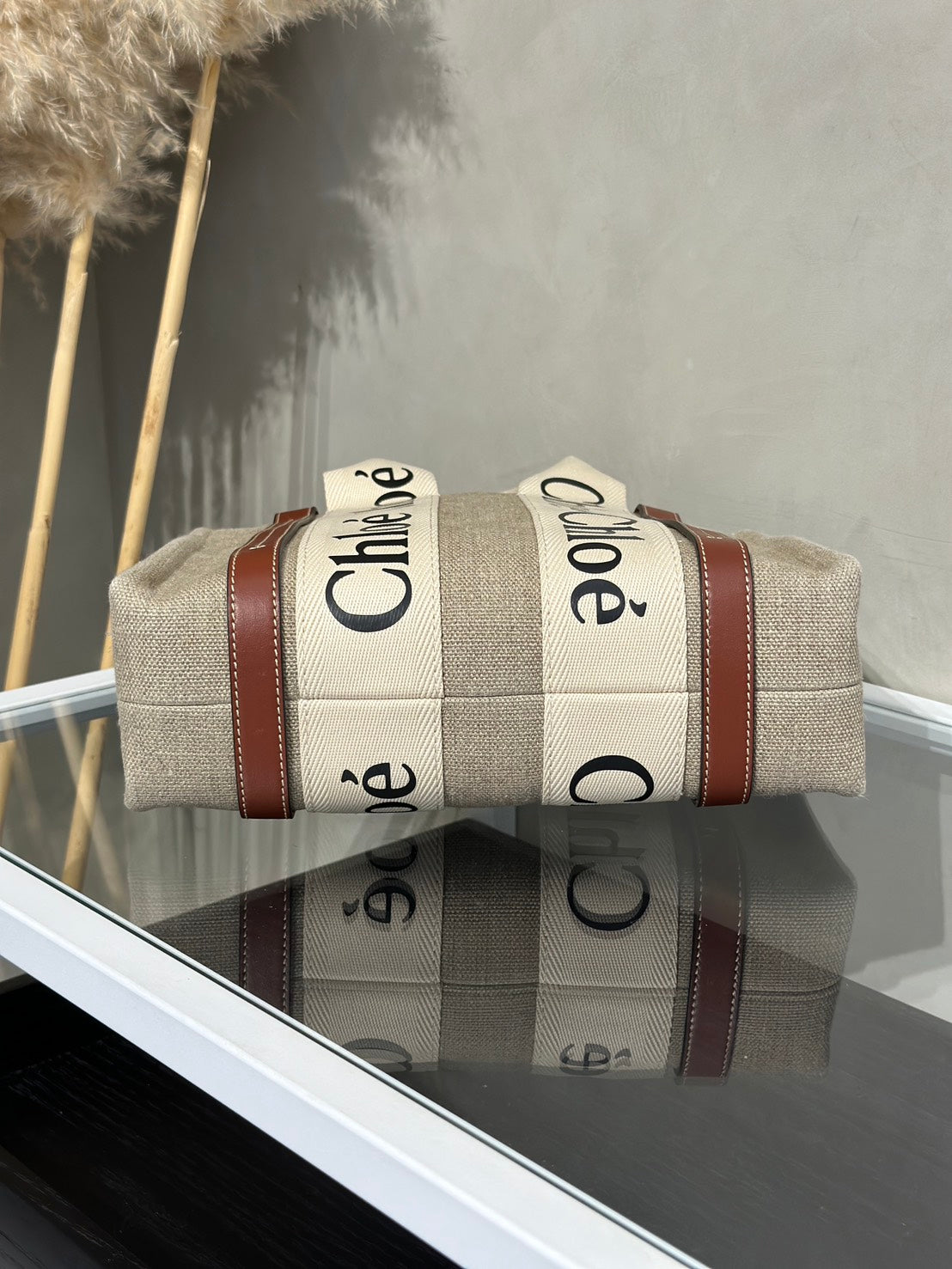 Chloe Woody Tote - 小號棕