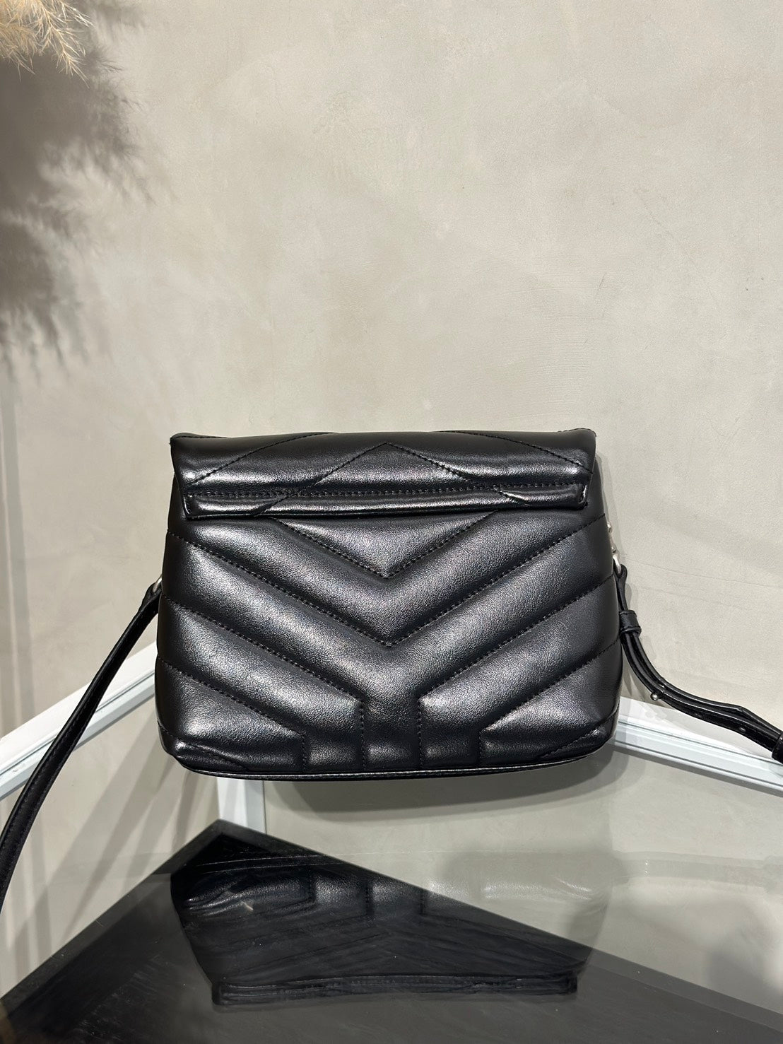 YSL Loulou Toy方胖子 - 迷你黑銀