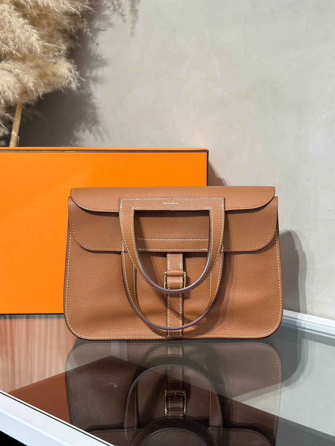 HERMES Halzan 25 - Gold 37 金棕金 Y