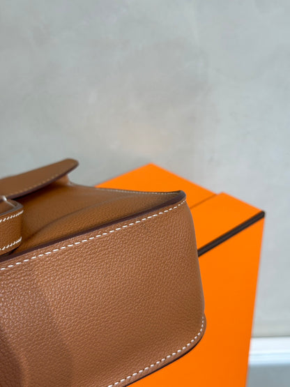 HERMES Halzan 25 - Gold 37 金棕金 Y