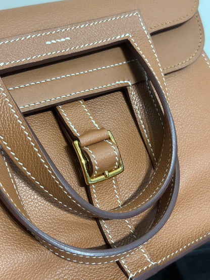HERMES Halzan 25 - Gold 37 金棕金 Y