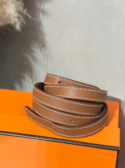 HERMES Halzan 25 - Gold 37 金棕金 Y