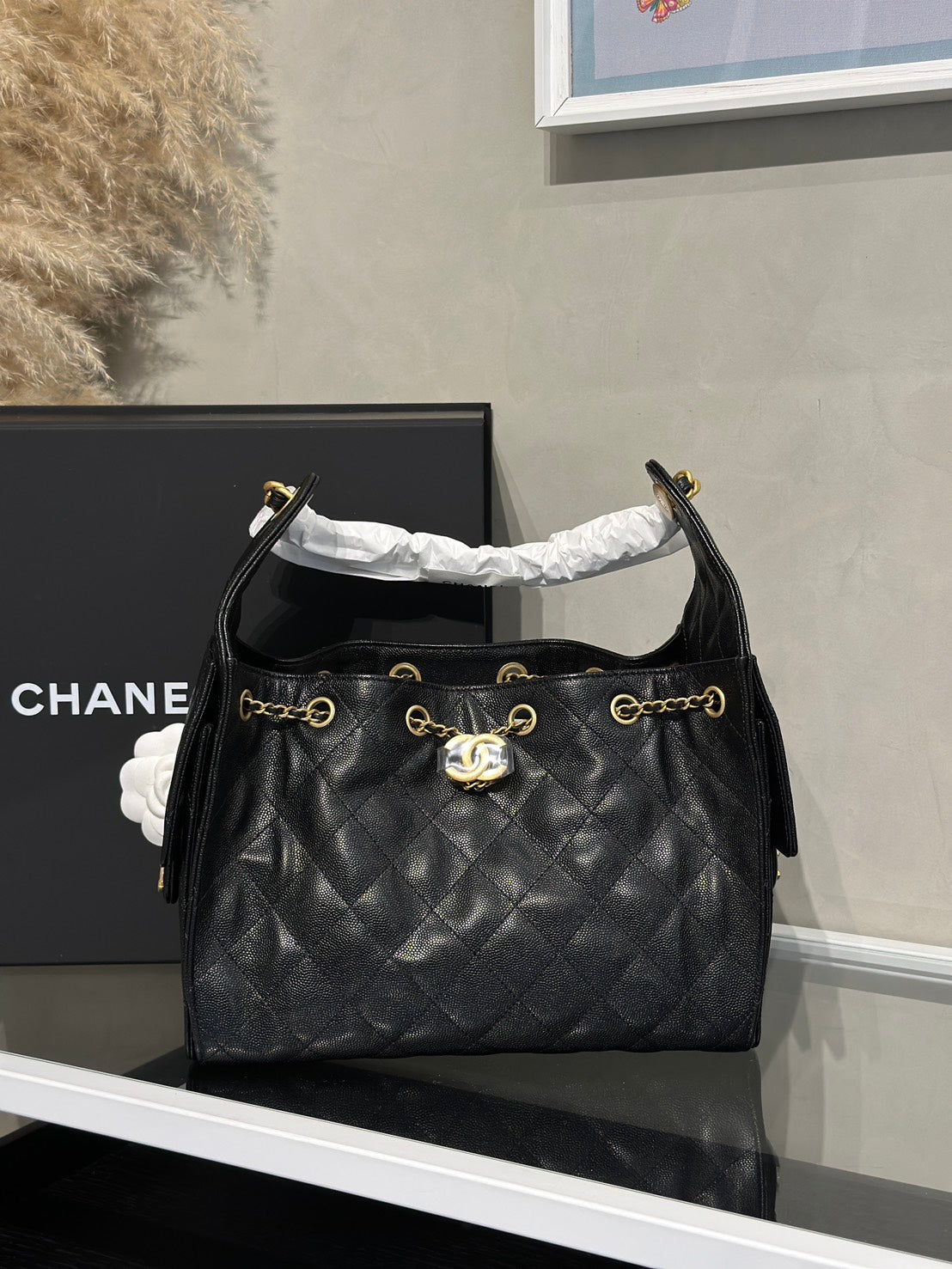 CHANEL 25 Hobo Bag - 小號黑金