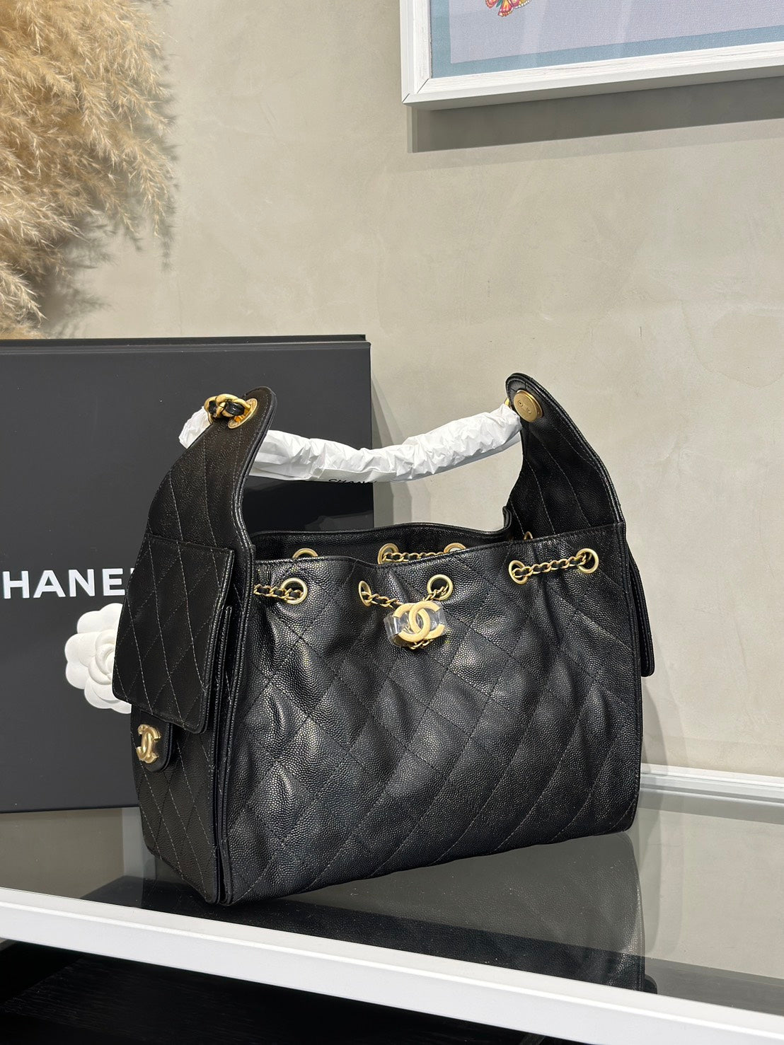 CHANEL 25 Hobo Bag - 小號黑金