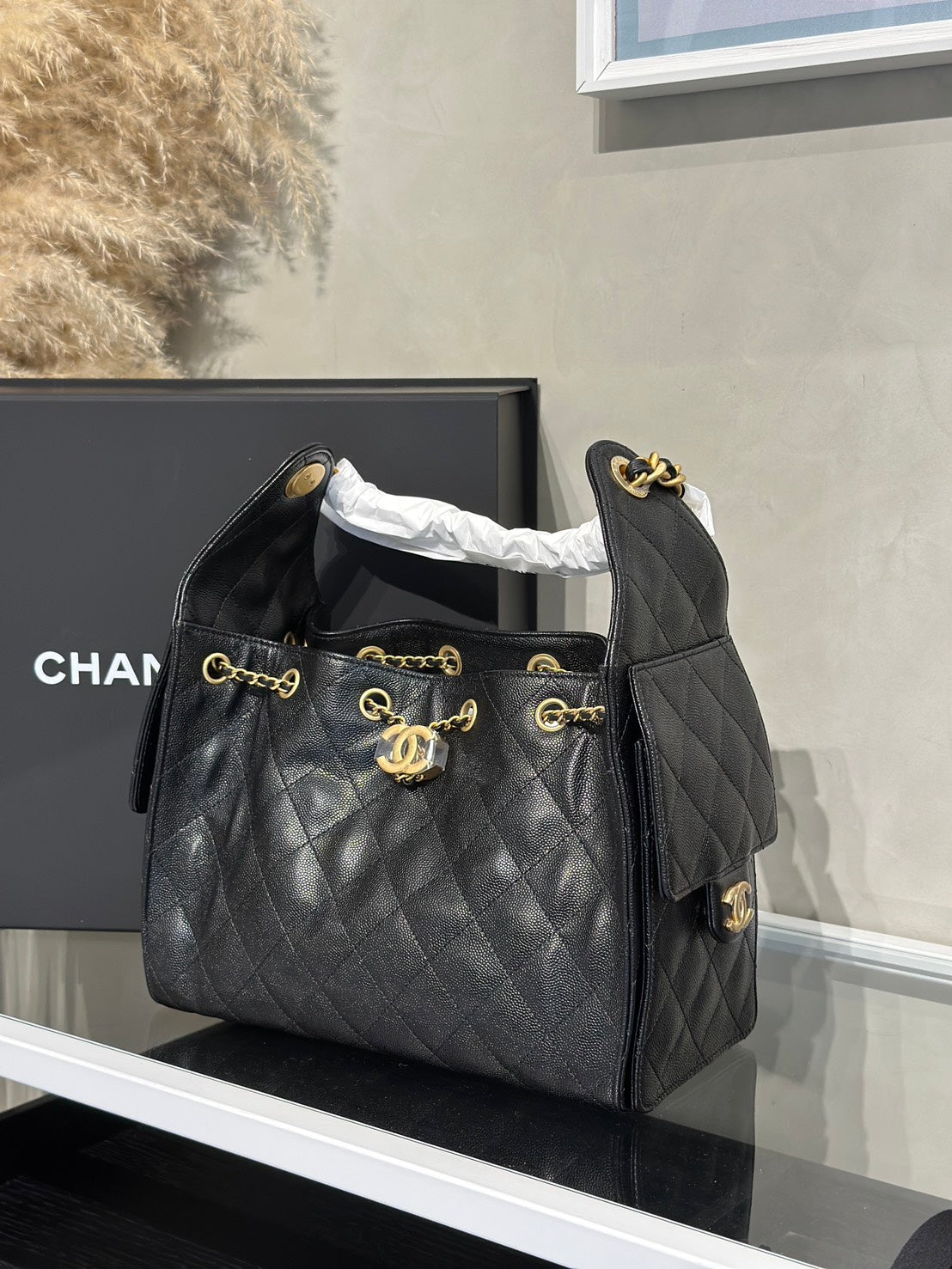 CHANEL 25 Hobo Bag - 小號黑金