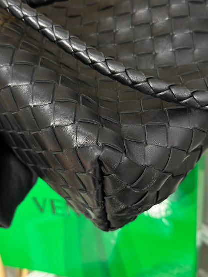 BOTTEGA VENETA Andiamo編織單肩包 - 中號黑金