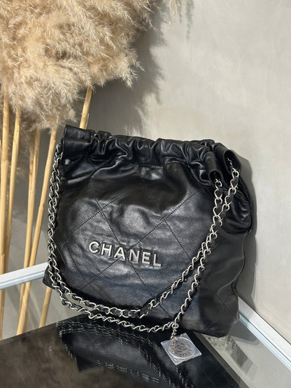 CHANEL 22 Bag - 小號黑銀