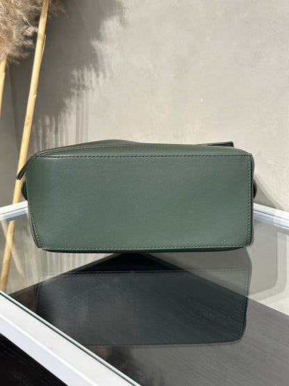LOEWE Puzzle小牛皮手袋 - 小號綠