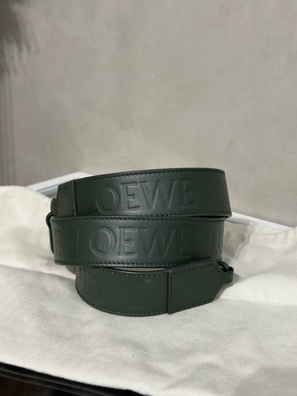 LOEWE Puzzle小牛皮手袋 - 小號綠