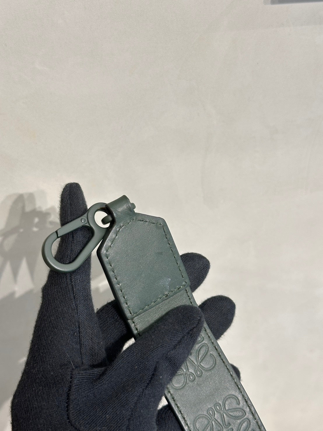 LOEWE Puzzle小牛皮手袋 - 小號綠