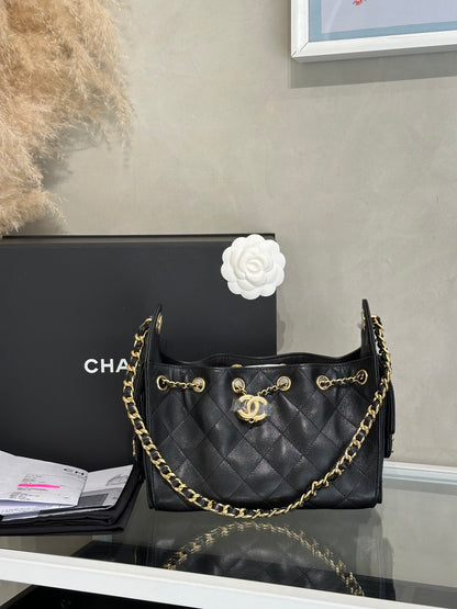 CHANEL 25 Mini Hobo Bag - 黑金