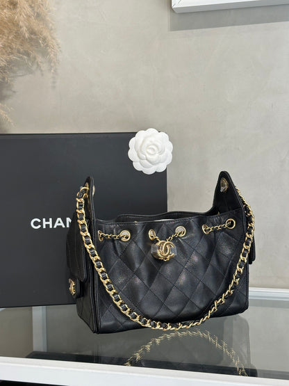CHANEL 25 Mini Hobo Bag - 黑金