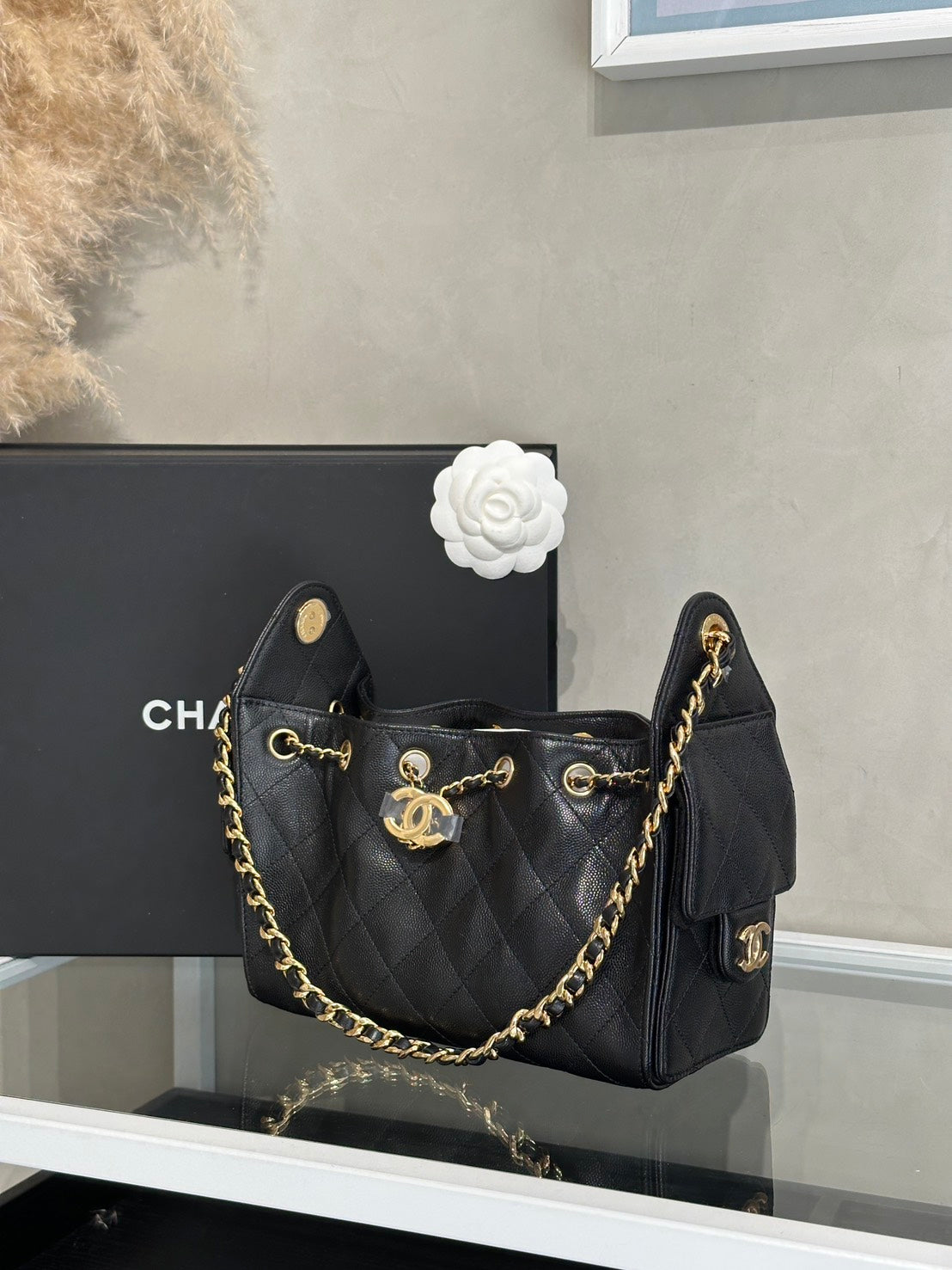 CHANEL 25 Mini Hobo Bag - 黑金