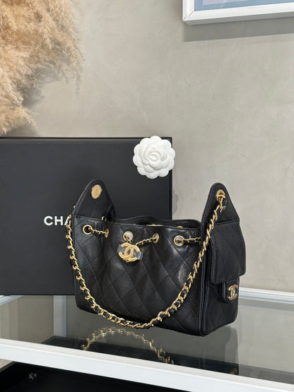 CHANEL 25 Mini Hobo Bag - 黑金