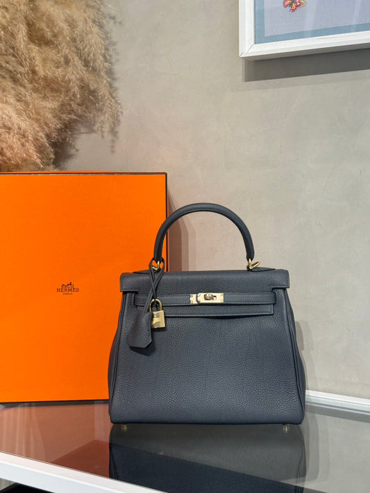 HERMES Kelly 25 - Gris Misty H0 霧霾灰香檳金 W