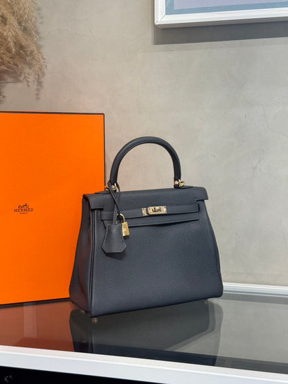 HERMES Kelly 25 - Gris Misty H0 霧霾灰香檳金 W