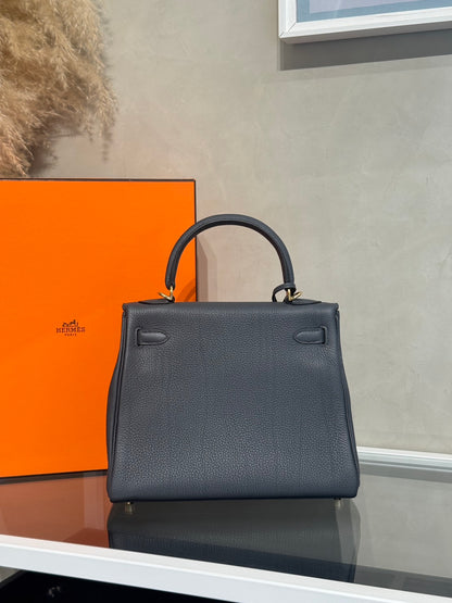 HERMES Kelly 25 - Gris Misty H0 霧霾灰香檳金 W