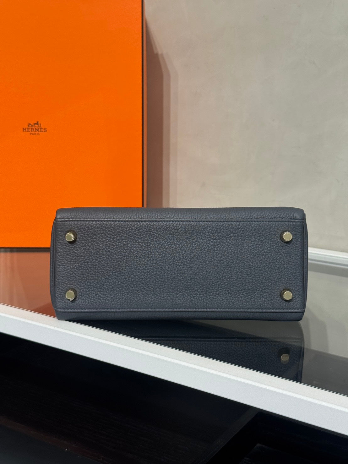HERMES Kelly 25 - Gris Misty H0 霧霾灰香檳金 W