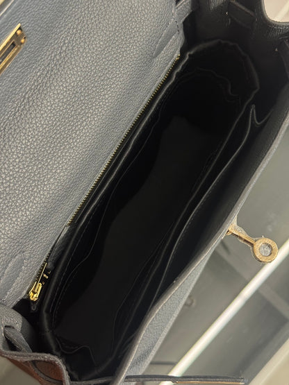 HERMES Kelly 25 - Gris Misty H0 霧霾灰香檳金 W