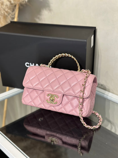 CHANEL 24A Handle Mini CF20 - 粉金