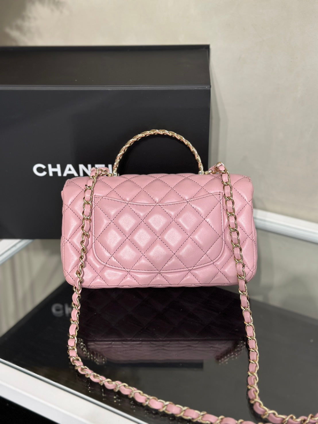 CHANEL 24A Handle Mini CF20 - 粉金