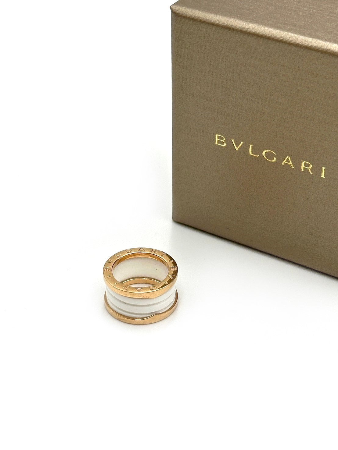 BVLGARI B.ZERO1系列18K玫瑰金四環戒指