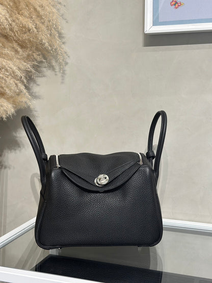 HERMES Lindy 26 - Noir 89 黑銀 U