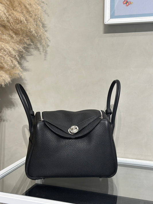 HERMES Lindy 26 - Noir 89 黑銀 U