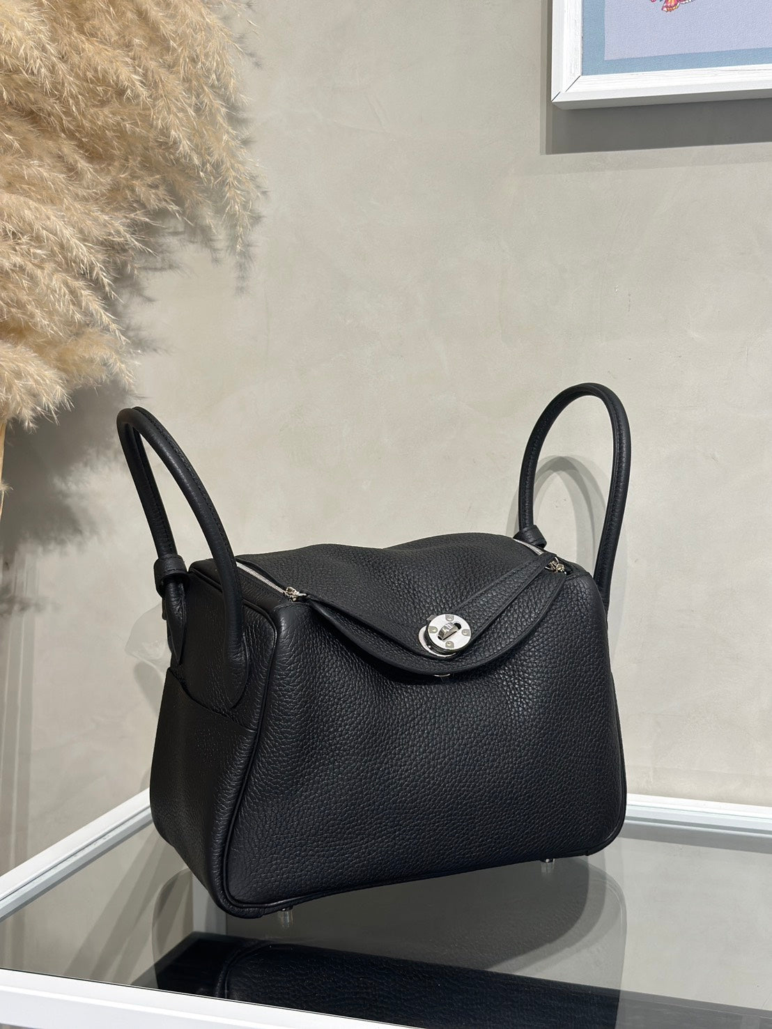 HERMES Lindy 26 - Noir 89 黑銀 U