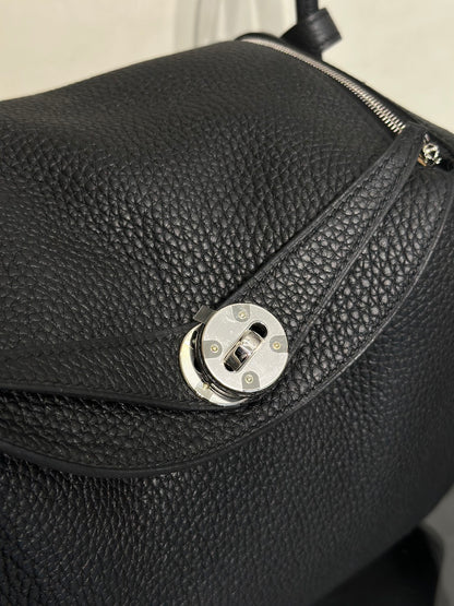 HERMES Lindy 26 - Noir 89 黑銀 U