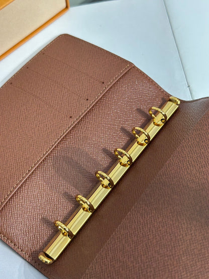LOUIS VUITTON 經典老花六孔活頁手帳本 / 筆袋