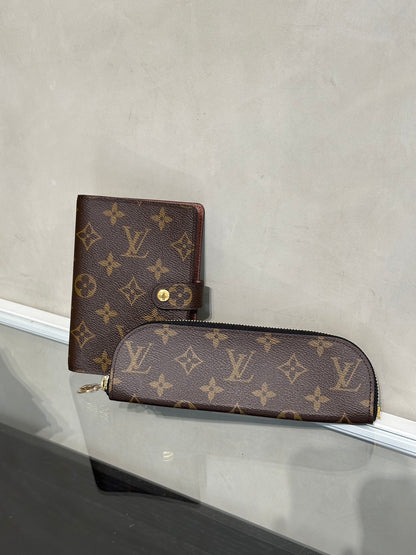 LOUIS VUITTON 經典老花六孔活頁手帳本 / 筆袋