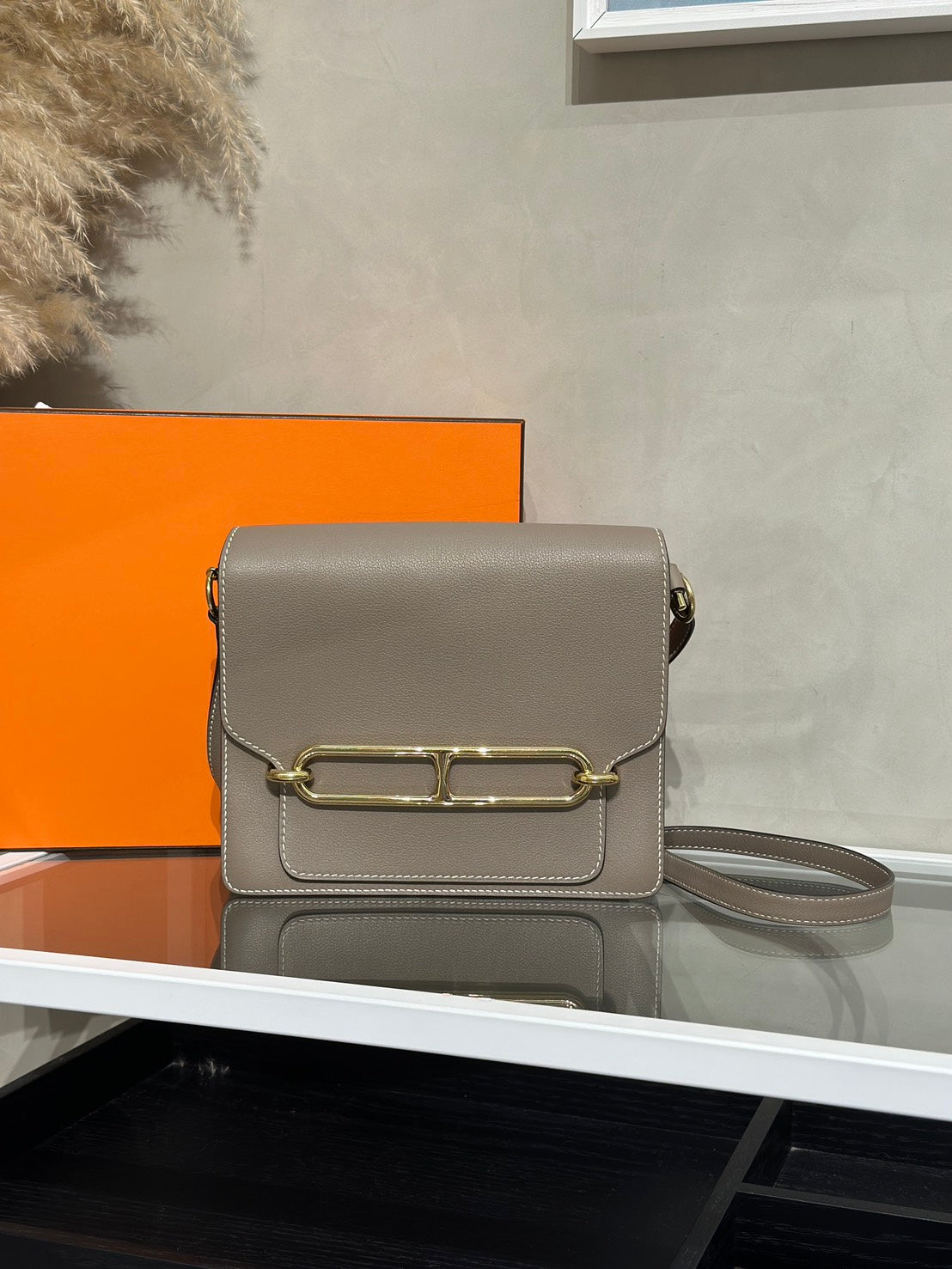 HERMES Roulis 23 - Etoupe 18 大象灰金 C