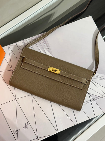 HERMES Kelly To Go - Etoupe 18 大象灰金 U