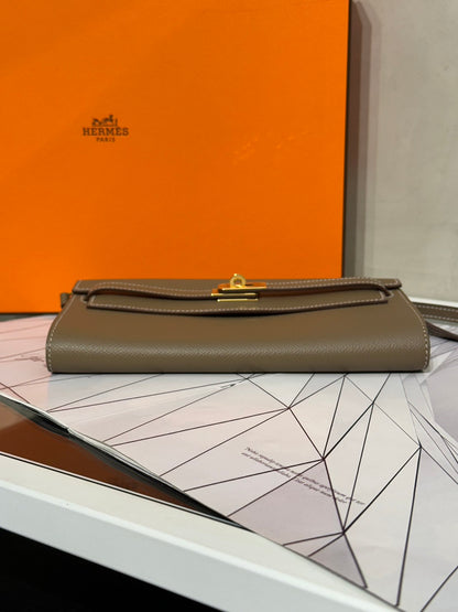 HERMES Kelly To Go - Etoupe 18 大象灰金 U
