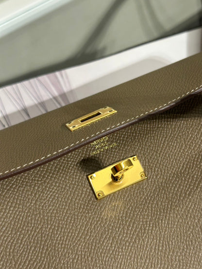 HERMES Kelly To Go - Etoupe 18 大象灰金 U
