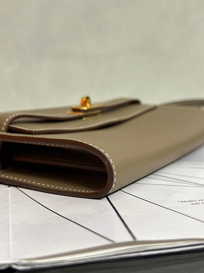 HERMES Kelly To Go - Etoupe 18 大象灰金 U