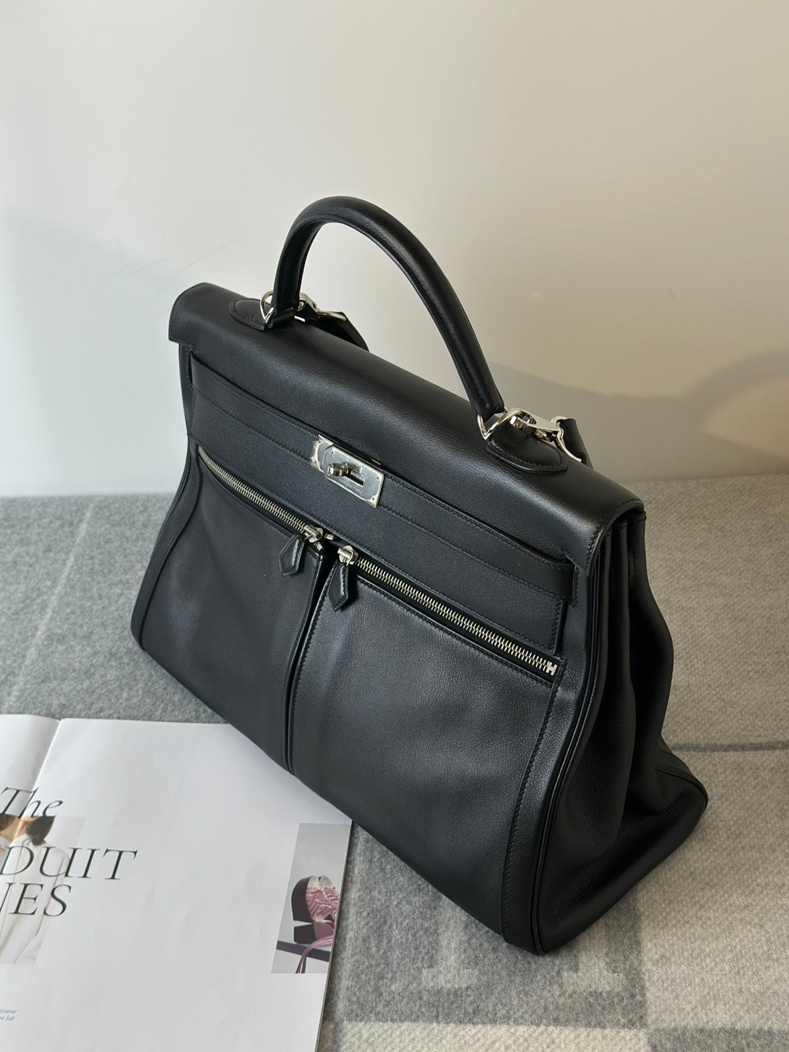 HERMES Kelly lakis 40 - 黑銀 🄿